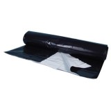 Black/White Poly Sheeting Commercial Size - 5 mil 50 ft x 100 ft